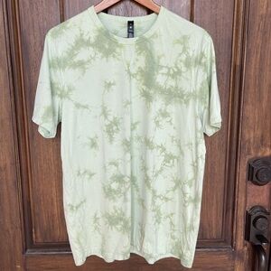 LULULEMON MENS THE FUNDAMENTAL T-SHIRT, NEW TIDE SHIBORI ARTIC MINT, Medium